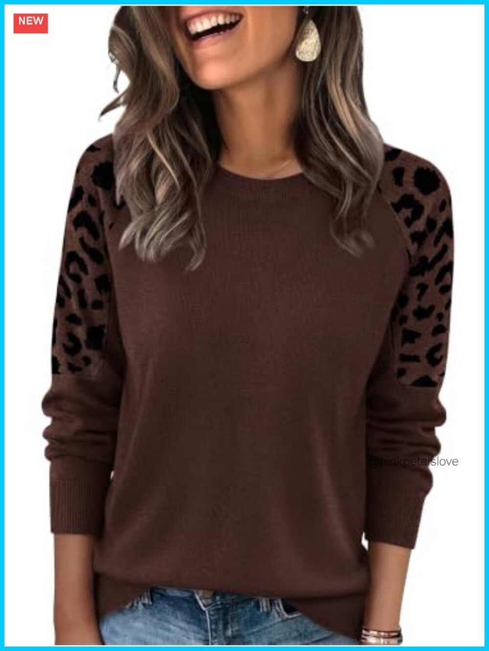 Womens Lightweight Knit Pullover Sweater Raglan Sleeve Jacquard